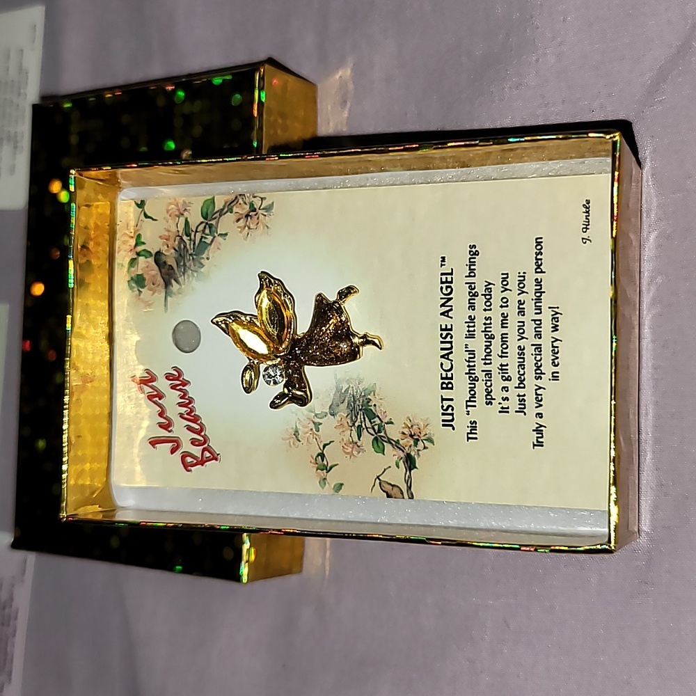 Just Because Angel Pin with Gift Box